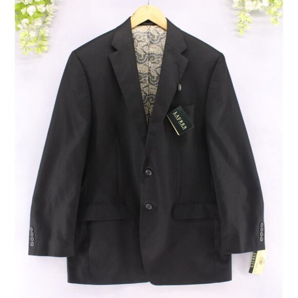 Lauren Ralph Lauren Men's Modern Performance Sports Coat Black Sz 42R - worn 1x - Picture 1 of 12